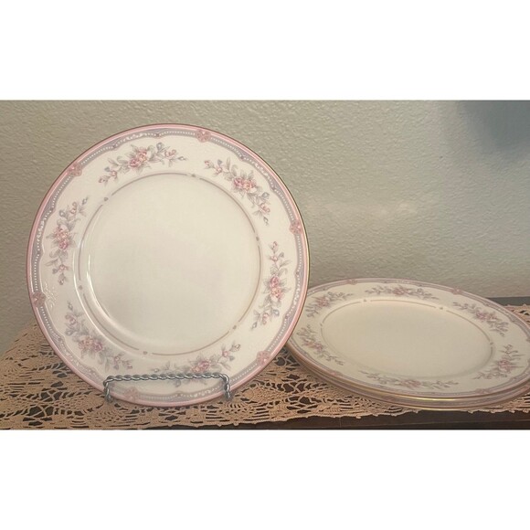 Set of 3 Noritake Sestina Bone China Salad Plates - Picture 2 of 7